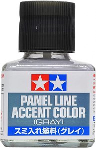 Panel Line Accent Color Gray 40ml Tamiya 87133