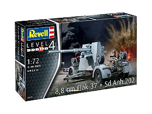 Veículo Militar 8.8 cm Flak 37 + Sd.Ah.202 - Revell #03325 1:72