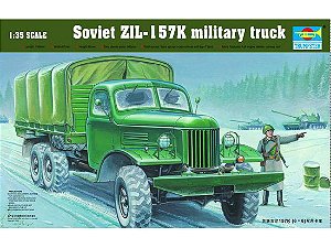 Veículo Militar Soviet ZIL-157K military truck - Trumpeter #01003  1:35
