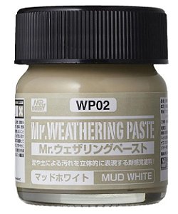 Gunze - Mr. Weathering Paste WP02 -Mud White - 40ml