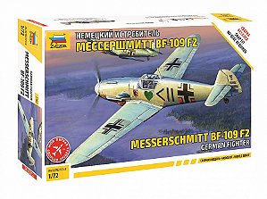 German fighter Messerschmitt Bf-109 F2 - Zvezda #7302 1:72