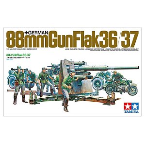 GERMAN 88mm GUN FLAK 36/37 - Tamiya #35017 1/35