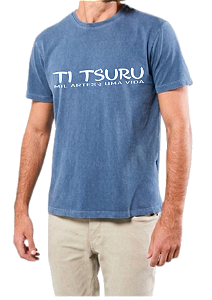Camiseta - Azul Estonado - TiTsuru - Shiro Arte