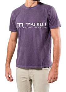 Camiseta - Roxa Estonado - Ti Tsuru - Shiro Arte