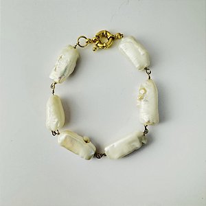 Pulseira de pérolas barrocas