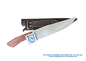 FACA CHURRASCO ESTRUTURA INTEGRALL - 9" - CABO MADEIRA DE LEI