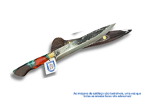 FACA CHURRASCO ESPIGA OCULTA - AÇO CARBONO - 7" - CABO HÍBRIDO