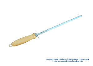 CHAIRA ESTRIADA 10" CABO EM MADEIRA NOBRE