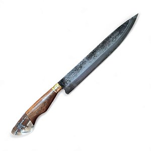 FACA CHURRASCO ESPIGA OCULTA -  AÇO CARBONO 1070 - 10" - CABO PINGENTE ARMA