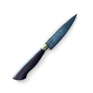FACA AUXILIAR ESPIGA OCULTA - AÇO CARBONO -  5" - CABO MADEIRA DE LEI