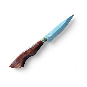 FACA AUXILIAR ESPIGA OCULTA - AÇO INOX 420 - 5" - CABO MADEIRA DE LEI