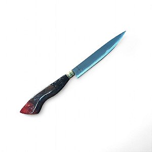 FACA CHURRASCO ESPIGA OCULTA - AÇO INOX 420 - 7" - CABO HÍBRIDO