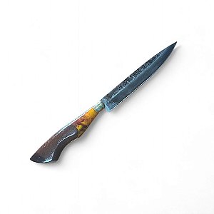 FACA CHURRASCO ESPIGA OCULTA - AÇO CARBONO - 7" - CABO HÍBRIDO