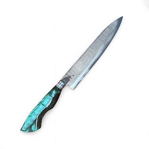 FACA CHURRASCO ESPIGA OCULTA - AÇO INOX 420 - 10" - CABO HÍBRIDO