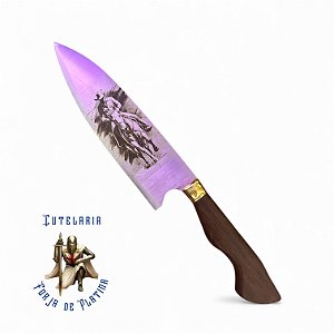 Faca Churrasco - Cabo Madeira - Cavaleiro