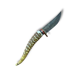 Faca Lamina Desenhada - Cabo Osso