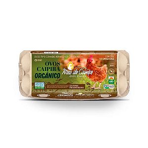 Ovo Caipira Vermelho Orgânico Tipo Grande 10 unidades