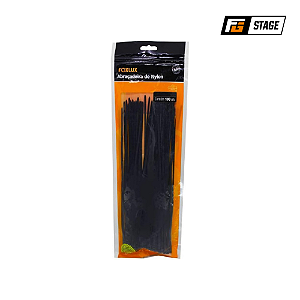 ABRACADEIRA NYLON FOXLUX 200MM X 2,5MM PT PCT C/100 UNIDADES