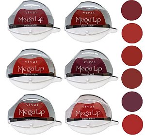 Batom Matte Mega Lip formato de boca  - Vivai
