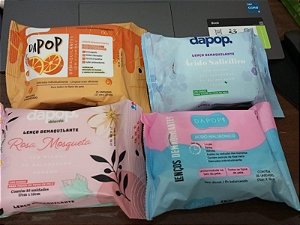 Lenço Demaquilante Testado dermatologicamente 25 Und