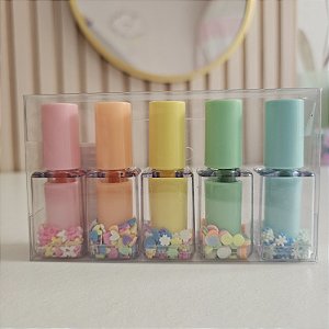 Kit 5 marca texto esmalte