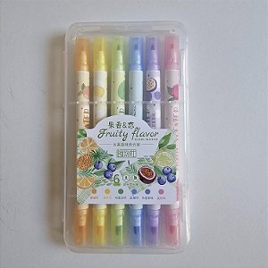 Kit 6 Marca Texto Fruit Flavor