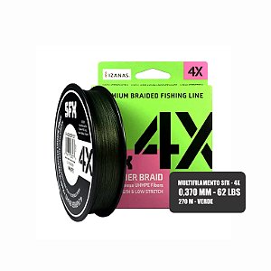 Linha Multifilamento SFX 4X - 62LB - 270 metros - Verde