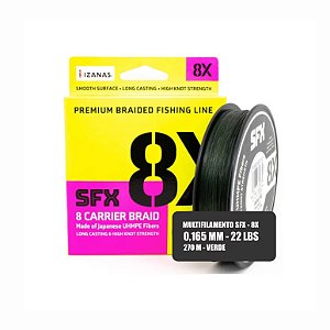 Linha Multifilamento SFX 8X - 22LB - 270 metros - Verde
