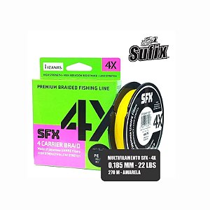 Linha Multifilamento SFX 4X - 22LB - 270 metros - Amarela