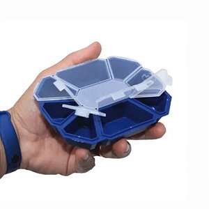 Estojo Oitavado 08 Divisões -  13x10x2 - PESCA BRASIL
