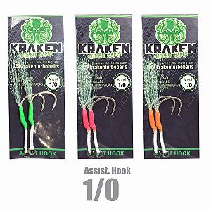 Anzol Assist. Hook 1/0 - KRAKEN