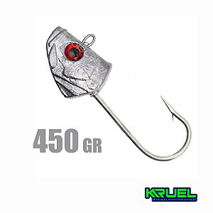 Anzol Jig Head - cabeça 450gr - Shadão - KRUEL