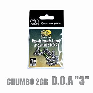Chumbo 2gr - para camarão D.O.A "3"
