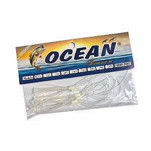 Chicote Pesca para 2 Anzóis - 3 unidades por embalagem