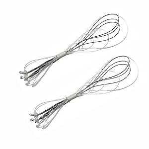 Chicote Pesca De Praia Ponta De Aço Para 2 Anzóis Summer