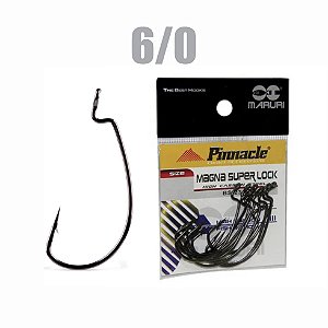 Anzol Magna Super Lock - 6/0 - 10 Unid. - PINNACLE