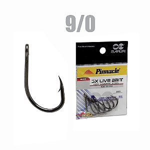 Anzol 3x Live Bait - 9/0 - 5 Unidades. - PINNACLE