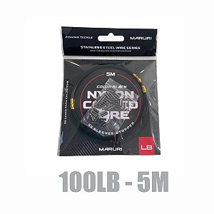 Cabo de Aço 100Lb - 5 m - color black - MARURI