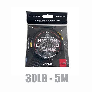 Cabo de Aço 30Lb - 5 m - color black - MARURI