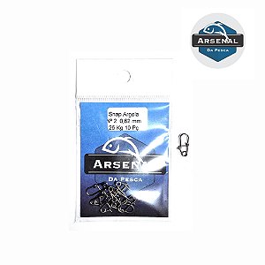 Snap argola - nº 2 - 25 kg - 10 unid. - ARSENAL