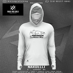 Camisa de pesca X-Protect 360º - com capuz e Buff - MAR NEGRO