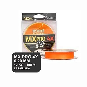 Linha MX PRO 0,20MM - LARANJADA - 100m - MX PESCA