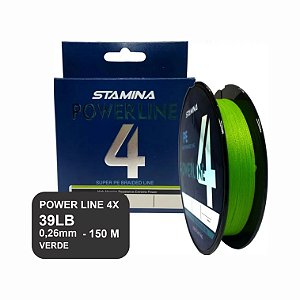 Linha Stamina Power Line 4x - 39lb - 150m - DEYU