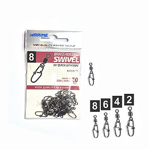 Girador com Snap Black Niquel - Nº 8 - MARINE