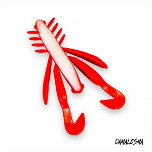 Isca Soft Divoc Craw - Super Red - CAMALESMA - 1 UNIDADE