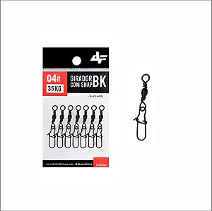 Girador com snap BK - 04# 35kg - 8 unidades - ALBATROZ