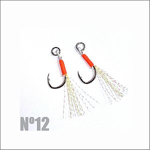 Anzol assist Hook com penacho - Nº12 - 2 unidades