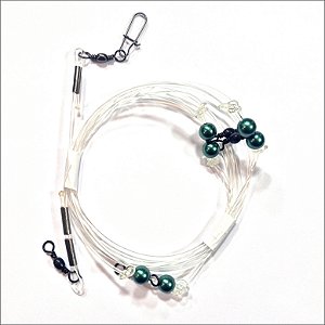 Pargueira 3 anzóis - Linha 1.8 mm - com snap e girador