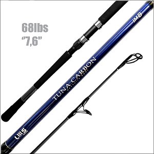 Vara Tuna Carbon "7,6" 68lbs - Molinete - LUMIS
