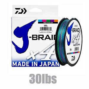 Linha J-Braid x4 multicolor 30lbs - 0.25mm - 300m - DAIWA